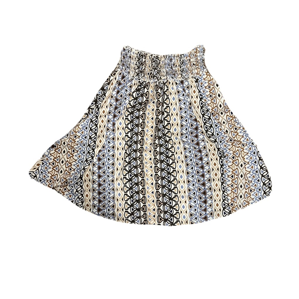 Women’s Grace Petite Blue Brown Design Skirt Size Petite